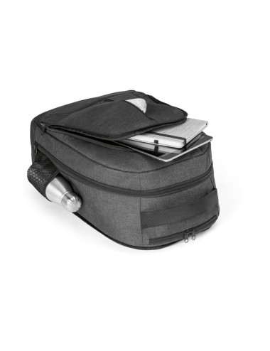 Sac à dos à roulettes pour ordinateur portable en 600D haute densité et polyester 600D imperméable. Compartiment principal pour 