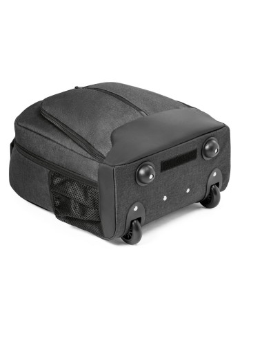 Sac à dos à roulettes pour ordinateur portable en 600D haute densité et polyester 600D imperméable. Compartiment principal pour 