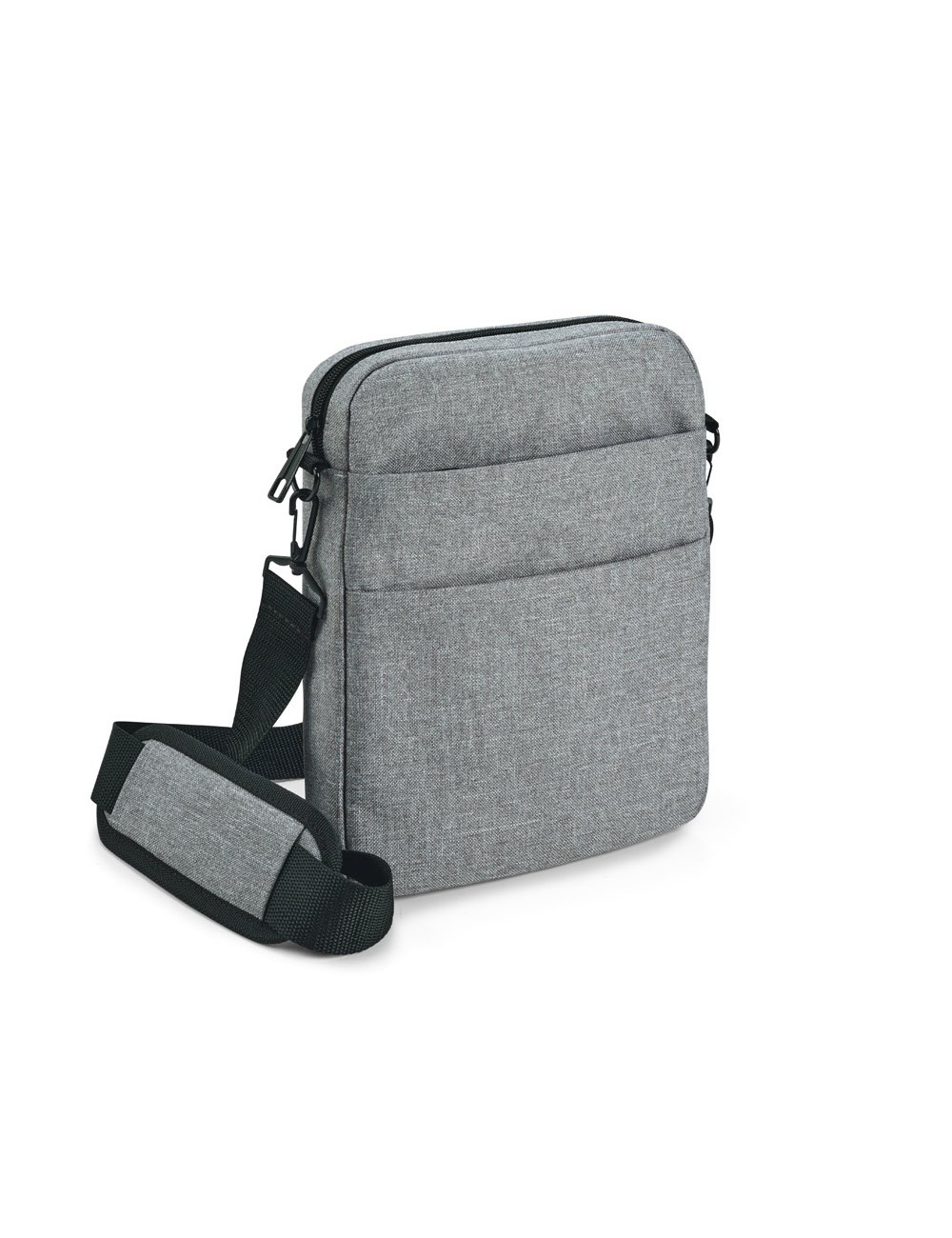 Sac à bandoulière 600D de haute densité. Compartiment avec séparateur rembouré pour tablette 9'7''. Intérieur doublé et rembourr