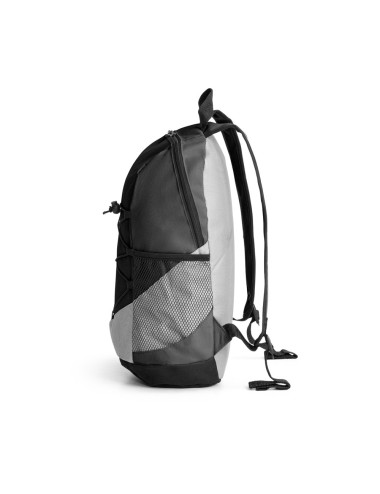 Sac à dos en 600D avec poches latérales en filet et poche intérieure. Dos et anses matelassés. Capacité jusqu'à 15 L. 250 x 420 
