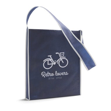 Sac à bandoulière en non-tissé (80 g/m²) avec une sangle de 95 cm. Disponible dans une large gamme de couleurs. 350 x 390 x 60 m