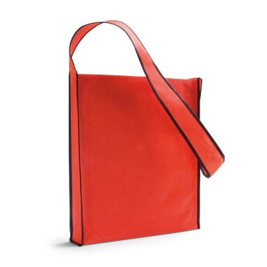 Sac à bandoulière en non-tissé (80 g/m²) avec une sangle de 95 cm. Disponible dans une large gamme de couleurs. 350 x 390 x 60 m