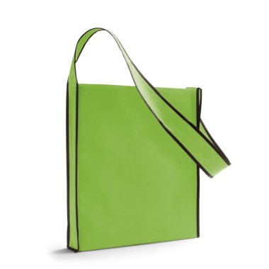 Sac à bandoulière en non-tissé (80 g/m²) avec une sangle de 95 cm. Disponible dans une large gamme de couleurs. 350 x 390 x 60 m