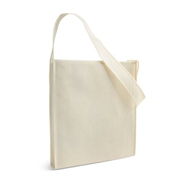 Sac à bandoulière en non-tissé (80 g/m²) avec une sangle de 95 cm. Disponible dans une large gamme de couleurs. 350 x 390 x 60 m