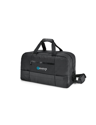 Sac de sport exécutif en 840D jacquard et 300D avec intérieur doublé. Compartiment principal et poche frontale avec fermeture éc