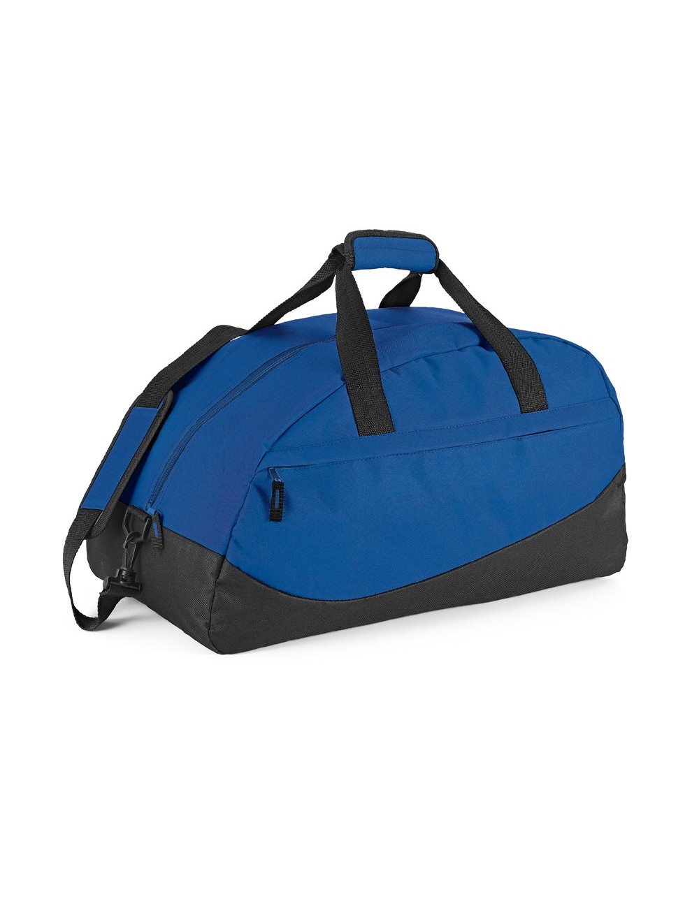 Sac de sport 600D. Renfort semi-rigide en partie basse. Bandoulière avec renfort matelassé réglable. Capacité jusqu'à 38 L. 550 