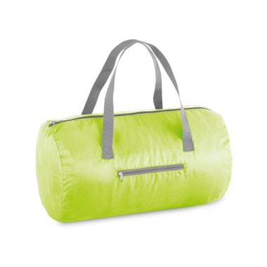 Sac de sport pliable en 210D ripstop avec poche frontale. Capacité jusqu'à 17 L. Ce produit est livré déplié. ø240 x 410 mm | Pl