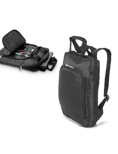 Sac à dos en 840D pour ordinateur jusqu’à 15''. Poche principale avec 3 poches supplémentaires. Poche avant avec plusieurs compa