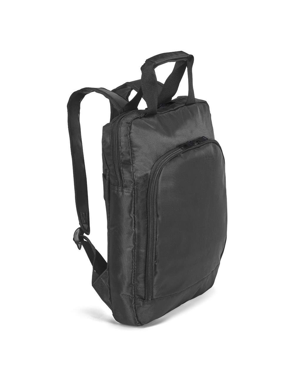 Sac à dos en 840D pour ordinateur jusqu’à 15''. Poche principale avec 3 poches supplémentaires. Poche avant avec plusieurs compa