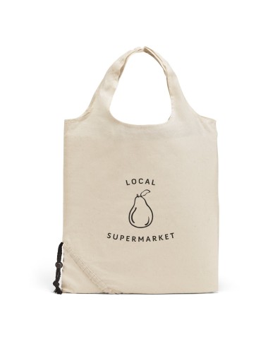 Sac pliable 100% coton (100 g/m²). Ce produit est fourni non plié. 370 x 400 mm