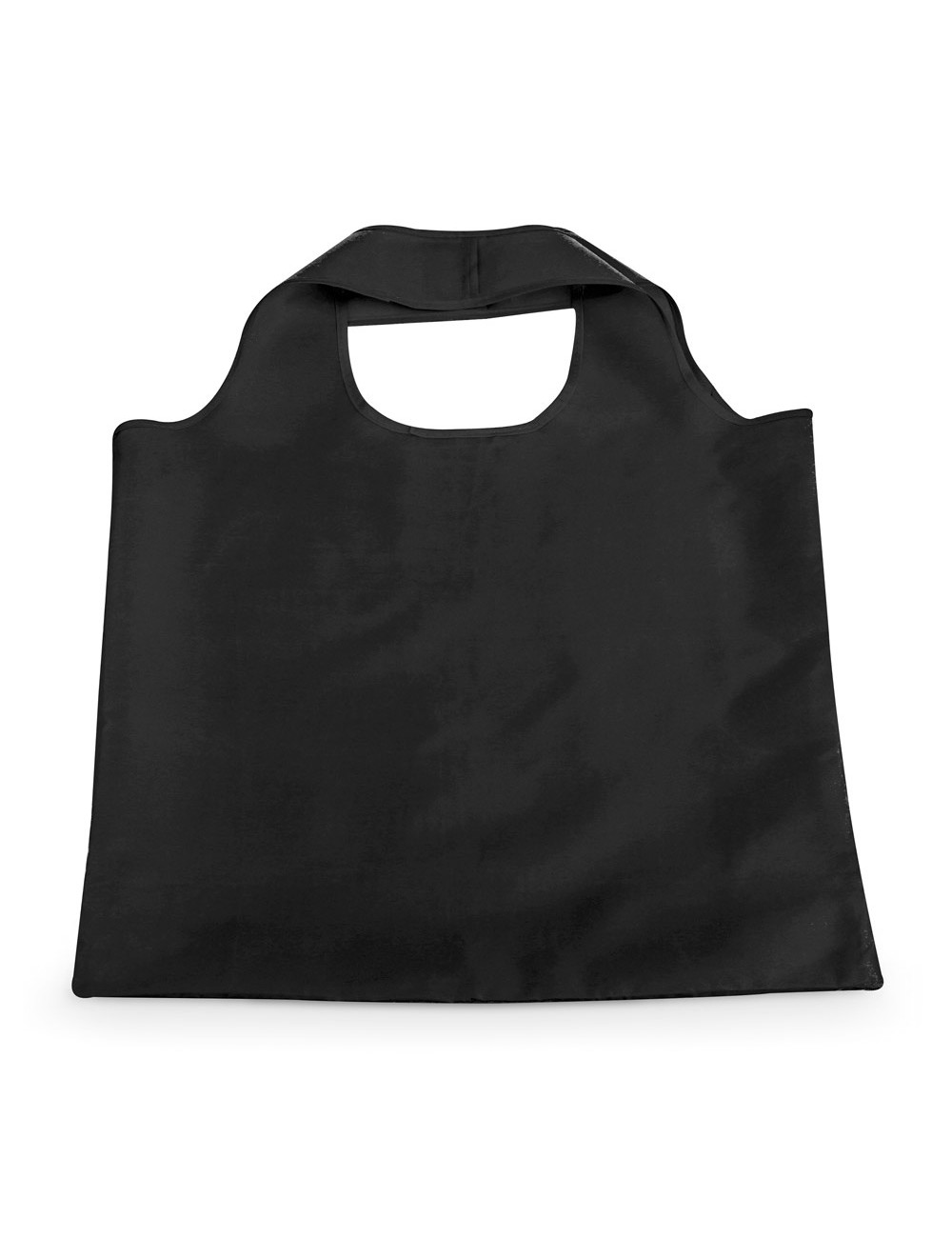Sac shopping pliable en polyester 190T avec poignées. Disponible dans une large gamme de couleurs. Livré non plié. Mesure ouvert