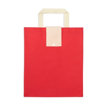Sac pliable non tissé (80 g/m²) avec anses de 35 cm. Ce produit est livré plié. Mesure ouverte: 350 x 410 x 100 mm | Mesure plié
