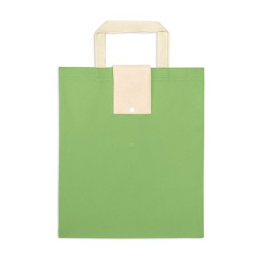 Sac pliable non tissé (80 g/m²) avec anses de 35 cm. Ce produit est livré plié. Mesure ouverte: 350 x 410 x 100 mm | Mesure plié