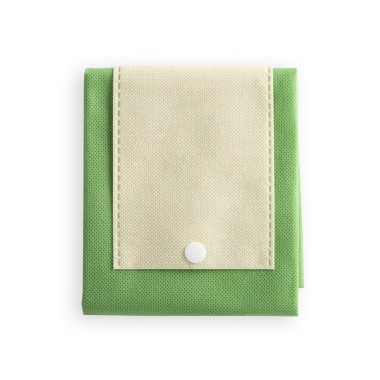Sac pliable non tissé (80 g/m²) avec anses de 35 cm. Ce produit est livré plié. Mesure ouverte: 350 x 410 x 100 mm | Mesure plié