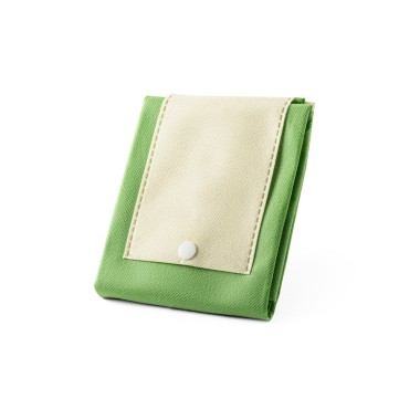 Sac pliable non tissé (80 g/m²) avec anses de 35 cm. Ce produit est livré plié. Mesure ouverte: 350 x 410 x 100 mm | Mesure plié