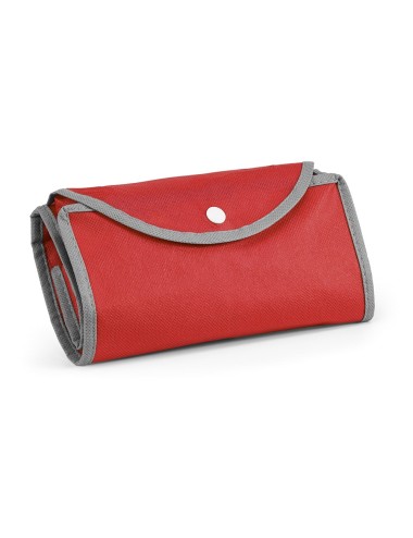 Sac shopping pliable en non tissé (80 g/m²) avec anses de 65 cm. Livré déplié. Mesure ouverte: 450 x 400 x 200 mm | Mesure pliée