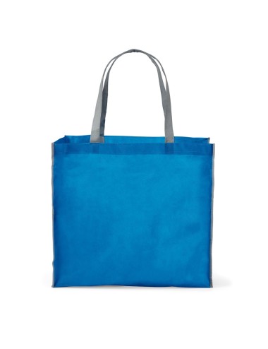 Sac shopping pliable en non tissé (80 g/m²) avec anses de 65 cm. Livré déplié. Mesure ouverte: 450 x 400 x 200 mm | Mesure pliée