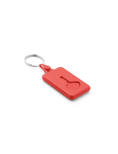 Porte-clés. ABS. Caddie 0.50€. 33 x 48 x 6 mm