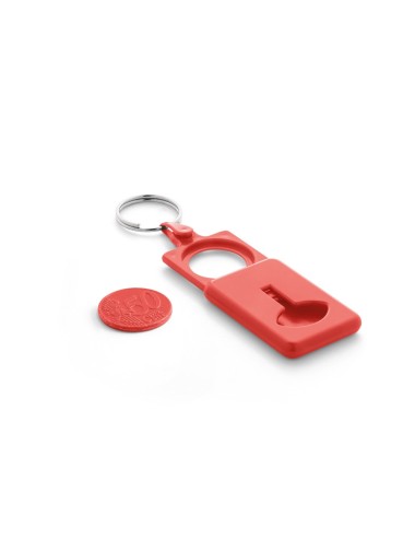 Porte-clés. ABS. Caddie 0.50€. 33 x 48 x 6 mm