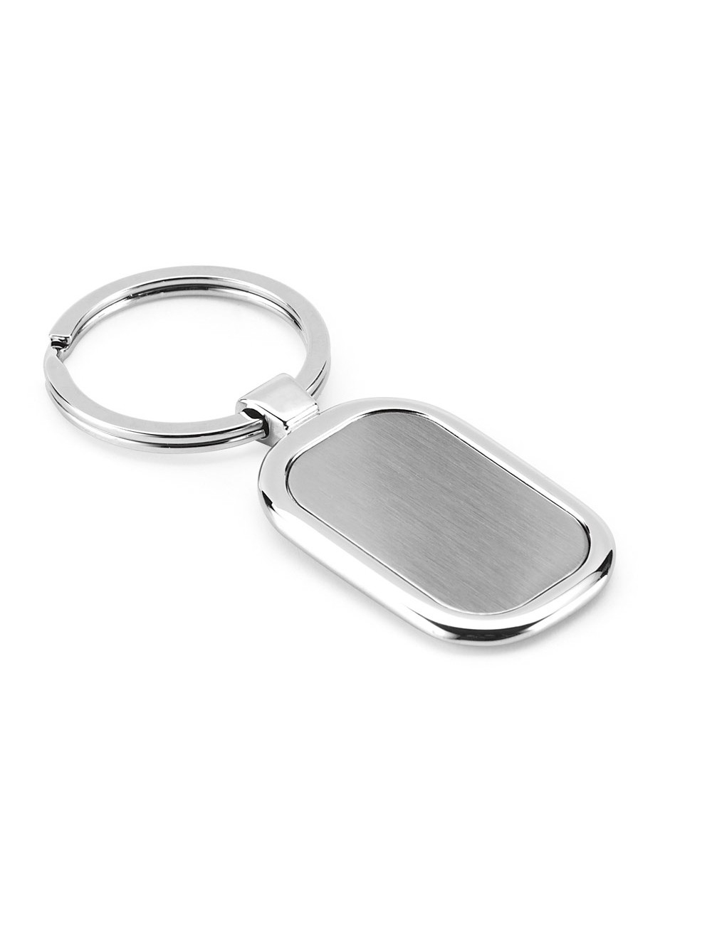 Porte-clés en métal personnalisable en doming. Livré sous coffret cadeau. 30 x 54 x 4 mm