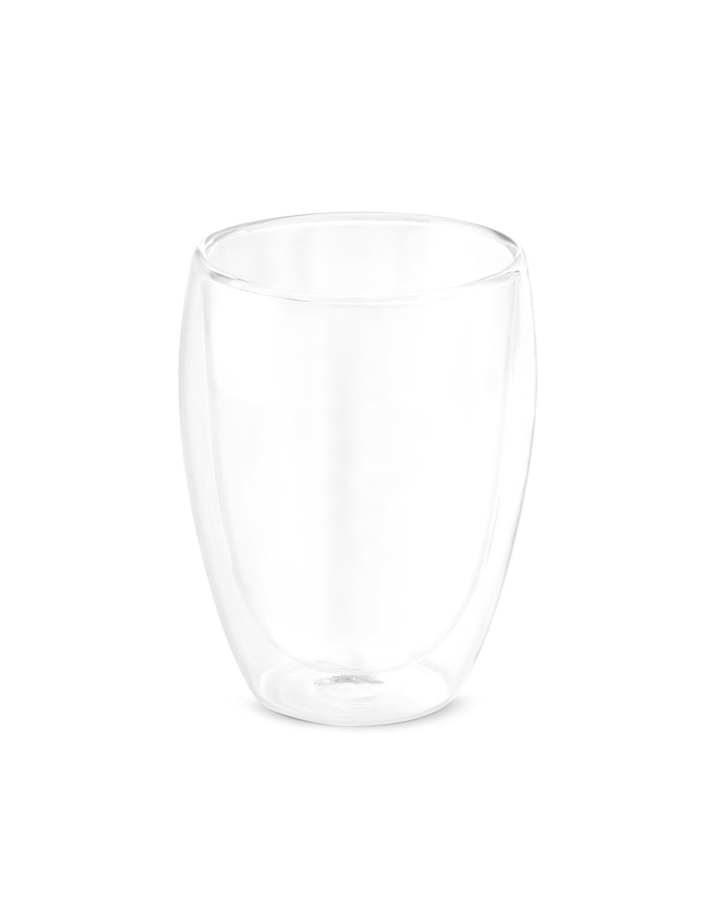 Set de 2 tasses en verre isotherme à double paroie avec capacité jusqu'à 350 mL. Produit livré sous boîte cadeau. Boîte: 195 x 1