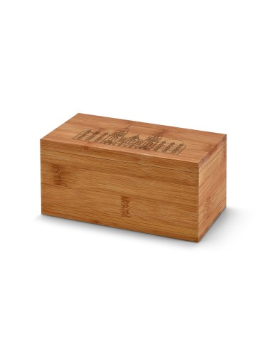 fermeture aimantée. Cette boîte contient 20 sachets de thé individuels des Açores "Gorreana" (10 sachets de thé noir et 10 sache