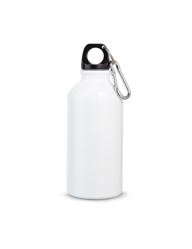 Gourde en aluminium avec mousqueton, capacité jusqu'à 400 mL. ø66 x 176 mm