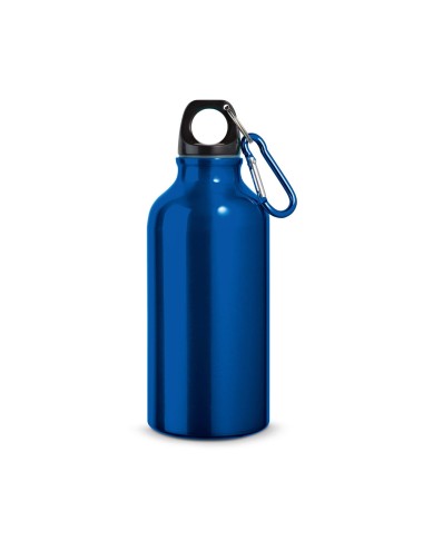 Gourde en aluminium avec mousqueton, capacité jusqu'à 400 mL. ø66 x 176 mm