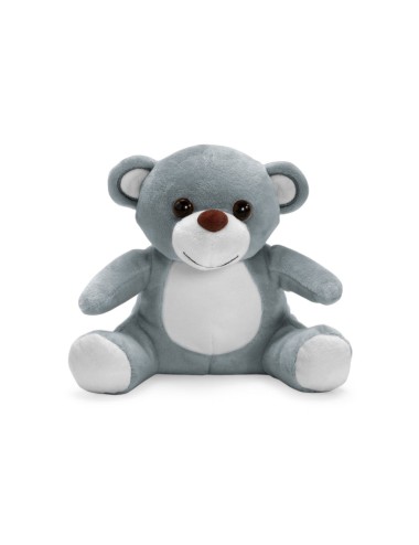 Peluche en polyester en forme d'ours avec zone avant adaptée à la personnalisation. 155 mm