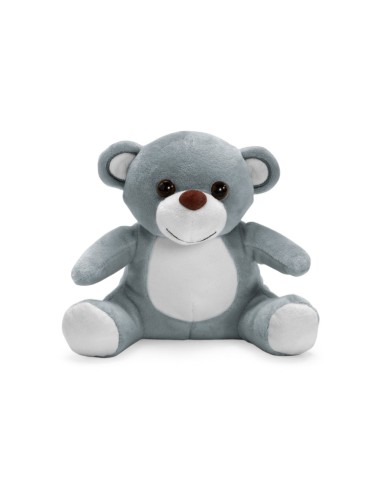 Peluche en polyester en forme d'ours avec zone avant adaptée à la personnalisation. 155 mm