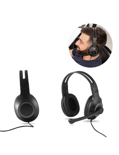 câble de 1.85 m et connexion par USB A. Livré dans une boîte cadeau noire. 170 x 185 x 75 mm