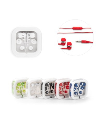 Écouteurs avec microphone intégré et câble de 1.20 m avec connexion stéréo de 3.5 mm. Comprend 2 paires supplémentaires d'oreill