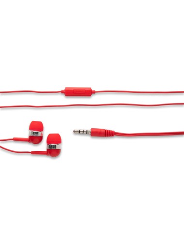 Écouteurs avec microphone intégré et câble de 1.20 m avec connexion stéréo de 3.5 mm. Comprend 2 paires supplémentaires d'oreill