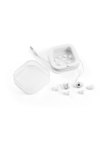Écouteurs avec microphone intégré et câble de 1.20 m avec connexion stéréo de 3.5 mm. Comprend 2 paires supplémentaires d'oreill