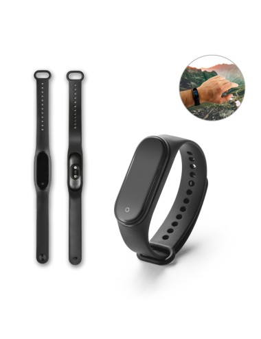 Smartwatch en ABS et TPU avec écran LCD et écran tactile. La batterie a une capacité jusqu'à 50 mAh