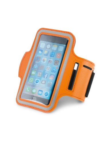 Brassard pour smartphone. PU et soft shell et haute densité. Avec éléments réflecteurs et fermeture ajustable. Pour smartphone 5
