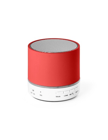 Enceinte avec micro en ABS et avec finition caoutchoutée, avec transmission bluetooth et lecteur de cartes TF avec 3W/4Ω et une 