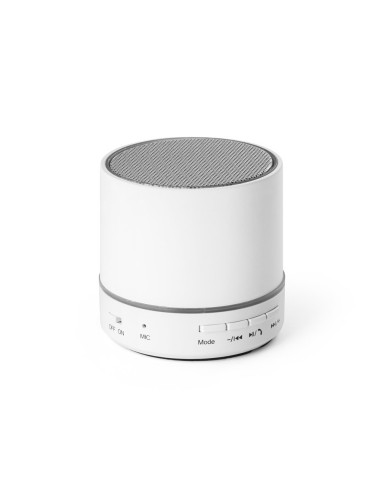 Enceinte avec micro en ABS et avec finition caoutchoutée, avec transmission bluetooth et lecteur de cartes TF avec 3W/4Ω et une 