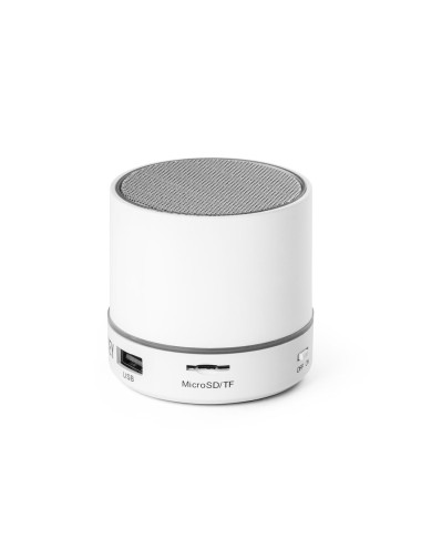 Enceinte avec micro en ABS et avec finition caoutchoutée, avec transmission bluetooth et lecteur de cartes TF avec 3W/4Ω et une 