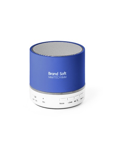 Enceinte avec micro en ABS et avec finition caoutchoutée, avec transmission bluetooth et lecteur de cartes TF avec 3W/4Ω et une 