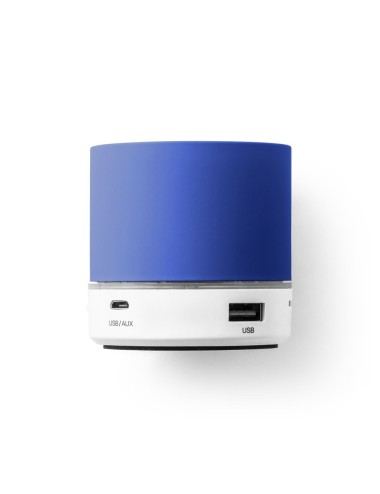 Enceinte avec micro en ABS et avec finition caoutchoutée, avec transmission bluetooth et lecteur de cartes TF avec 3W/4Ω et une 