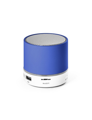 Enceinte avec micro en ABS et avec finition caoutchoutée, avec transmission bluetooth et lecteur de cartes TF avec 3W/4Ω et une 