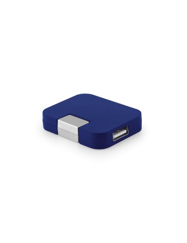 HUB USB 2'0. avec 4 ports pour connecter jusqu'à 4 appareils mobiles. 52 x 41 x 12 mm