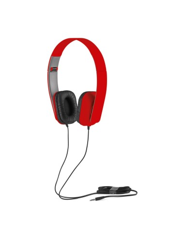 Ecouteurs pliables et ajustables en ABS. Cable de 1.45m avec connexion stéréo de 3.5mm. Produit livré en boite cadeau. Fermé: 10