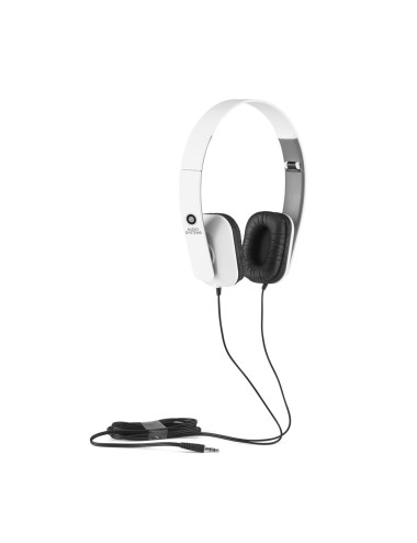 Ecouteurs pliables et ajustables en ABS. Cable de 1.45m avec connexion stéréo de 3.5mm. Produit livré en boite cadeau. Fermé: 10