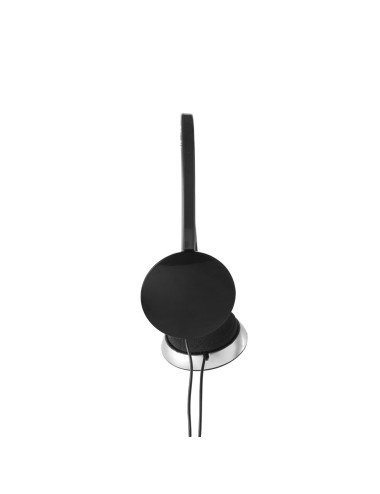 Casque en ABS ajustable avec câble de 1.20 m et connexion stéréo 3.5 mm. 150 x 165 mm