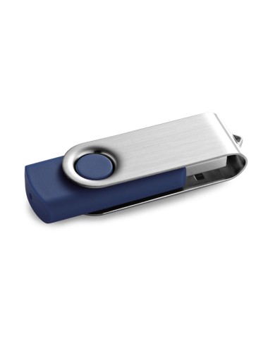 Clé USB de 8Go avec finition caoutchoutée et clip métal. Livré sous boîte. 56 x 19 x 10 mm | Coffret: 86 x 45 x 20 mm
