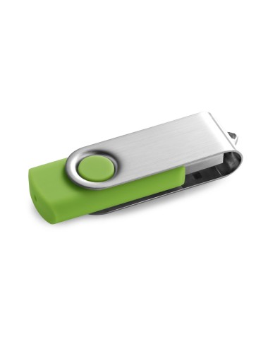 Clé USB de 8Go avec finition caoutchoutée et clip métal. Livré sous boîte. 56 x 19 x 10 mm | Coffret: 86 x 45 x 20 mm