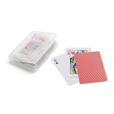 Jeu de 54 cartes sur papier plastifié. Livré dans une boîte rigide. 100 x 70 x 20 mm