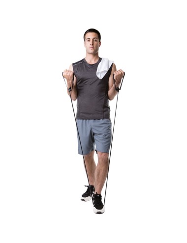 Kit fitness. Inclus elastique et corde à sauter. Livré avec housse en 190T Housse: 210 x 270 mm